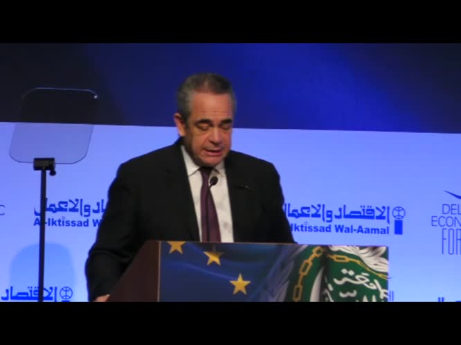 "Χαιρετισμός προέδρου ΚΕΕ & ΕΒΕΑ Κωνσταντίνου Μίχαλου στο 3ο EU ARAB WORLD SUMMIT", 30.10.18