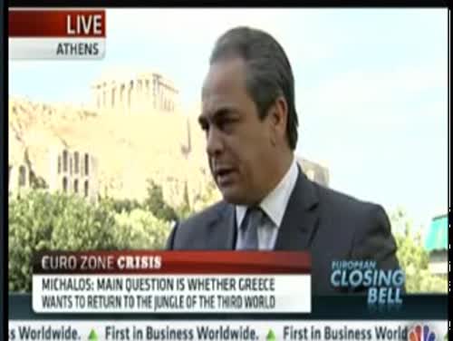 Συνέντευξη προέδρου KEEE & ΕΒΕΑ κ. Κων. Μίχαλου στο CNBC, 25/5/2012 (1)