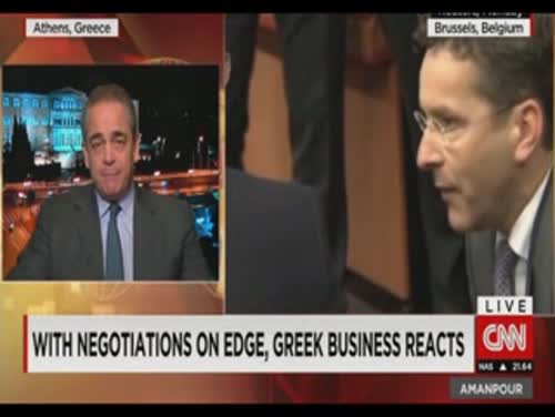 Συνέντευξη προέδρου ΚΕΕ & ΕΒΕΑ κ. Κων. Μίχαλου στο CNN, 19.2.15