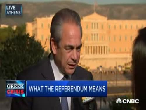 Συνέντευξη προέδρου ΚΕΕ & ΕΒΕΑ κ. Κωνσταντίνου Μίχαλου στο CNBC με τίτλο: "Οι ελληνικές τράπεζες μπορεί να μην ανοίξουν σύντομα", 2.7.15